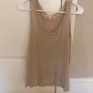 Lily Pulitzer Gold Top (M)